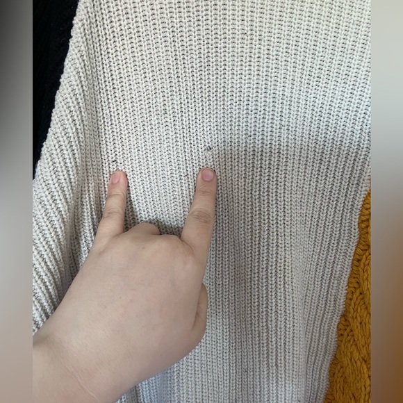 Moon & Madison color block sweater - orange, yellow, cream and black - Picture 6 of 6